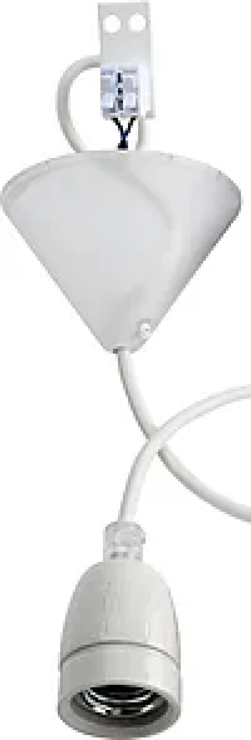 Lampeoppheng E27 porselen tekstilkabel 1.8m-Gelia Online