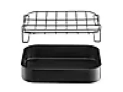 Langpanne med Rist Karbonstål 38x32x7.5cm-Invite Outlet