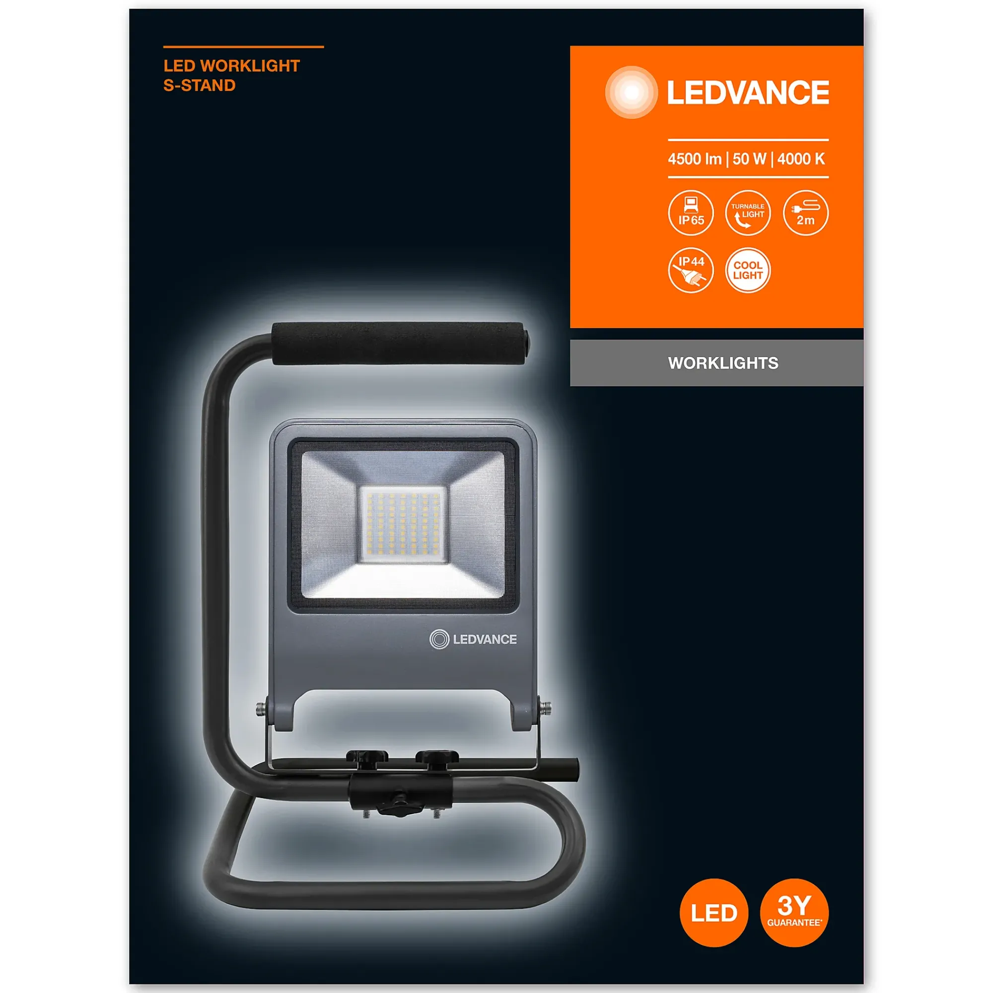LED Arbeidslampe med stativ 50W 840 4000K-Ledvance