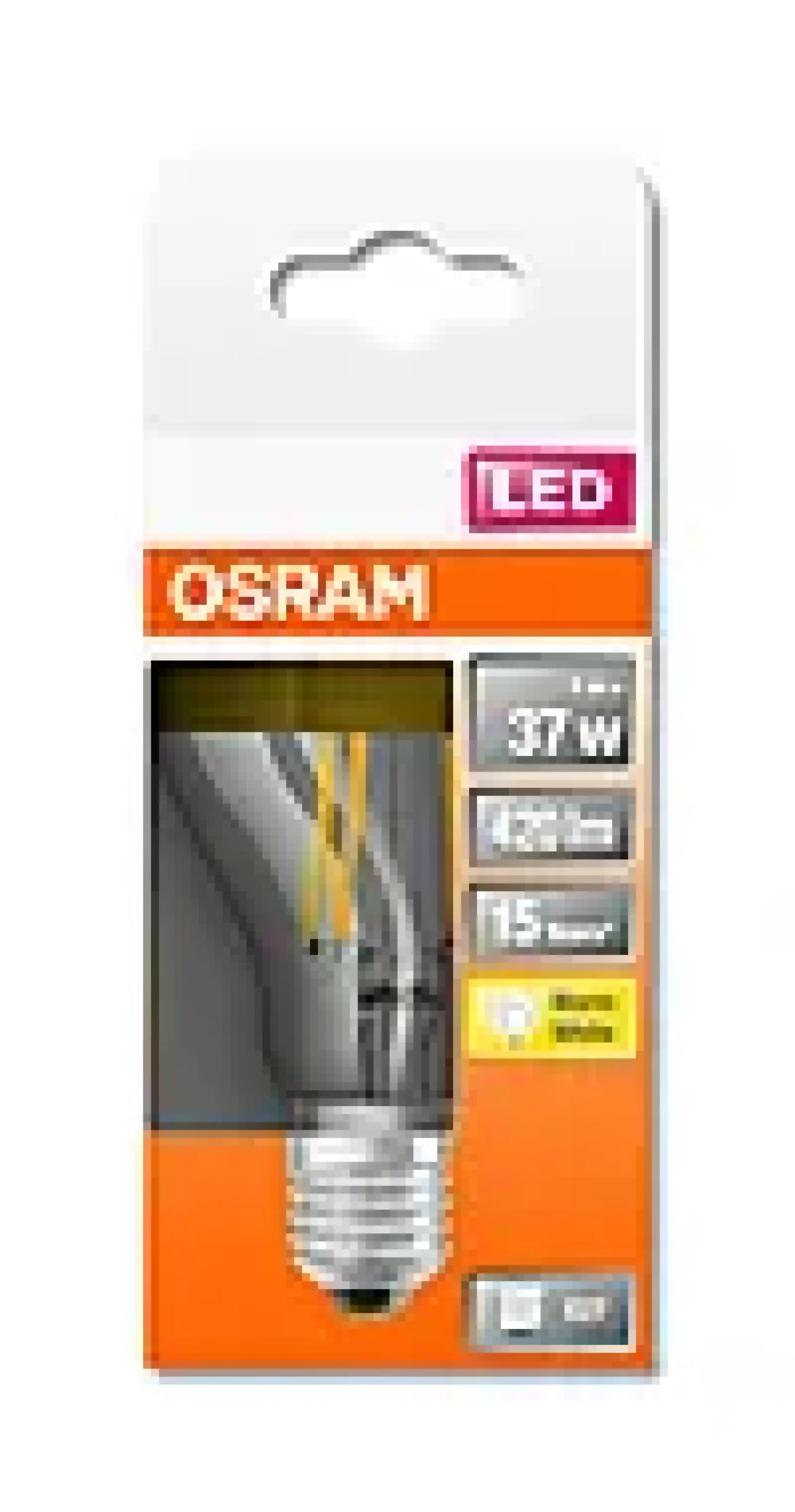 LED Classic A mirror 37 4W 2700K E27-Osram
