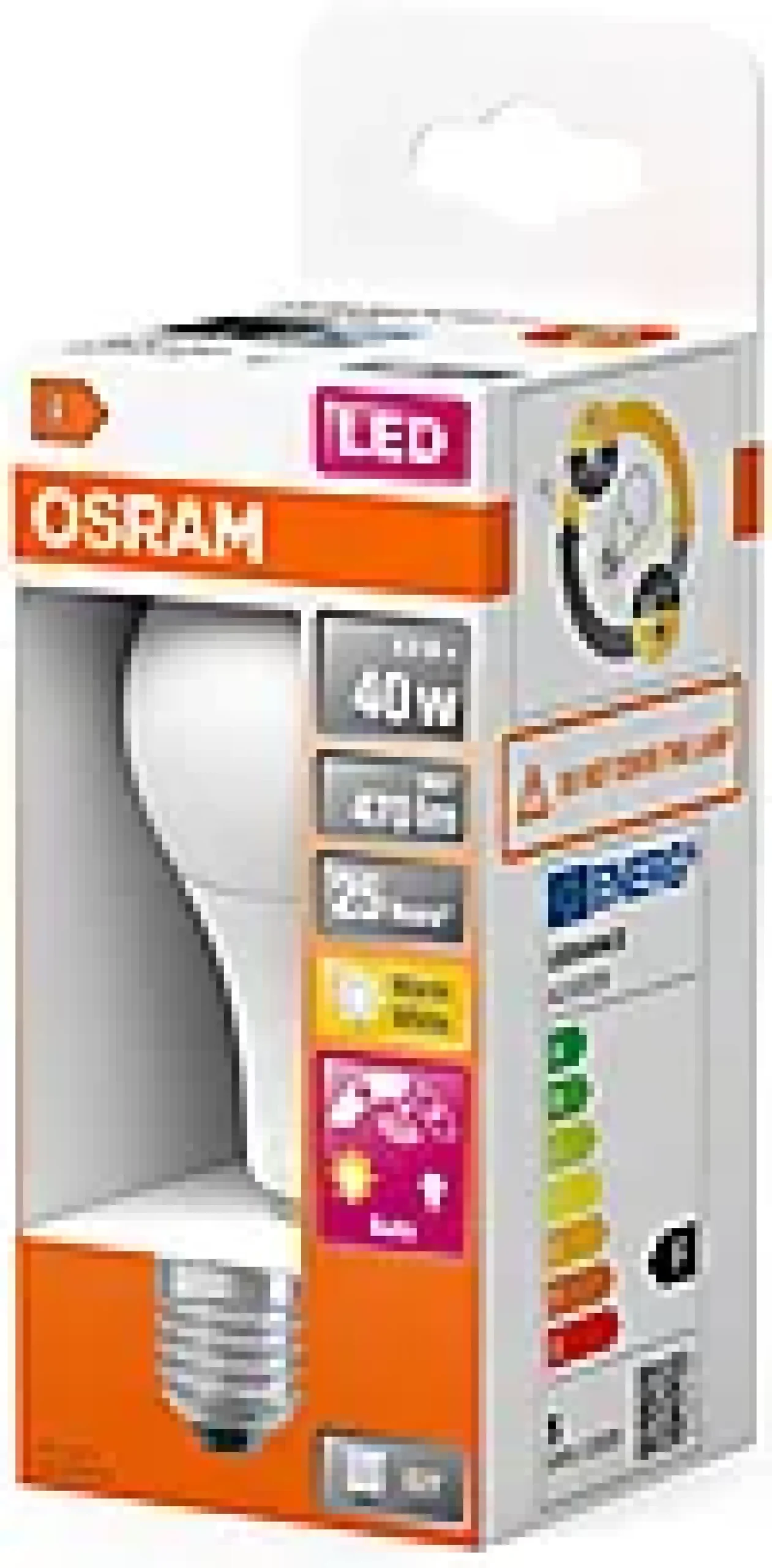LED Classic A 40 6W 2700K daylight sensor E27-Osram Hot