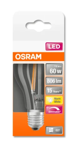 LED Classic A 60 7W 2700K dim E27-Osram