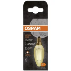Led Classic B 22 Gold 2,5w 2400K E14-Osram Outlet