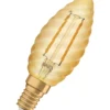 LED Classic BW 22 gold 2,5W 2400K E14-Osram Hot