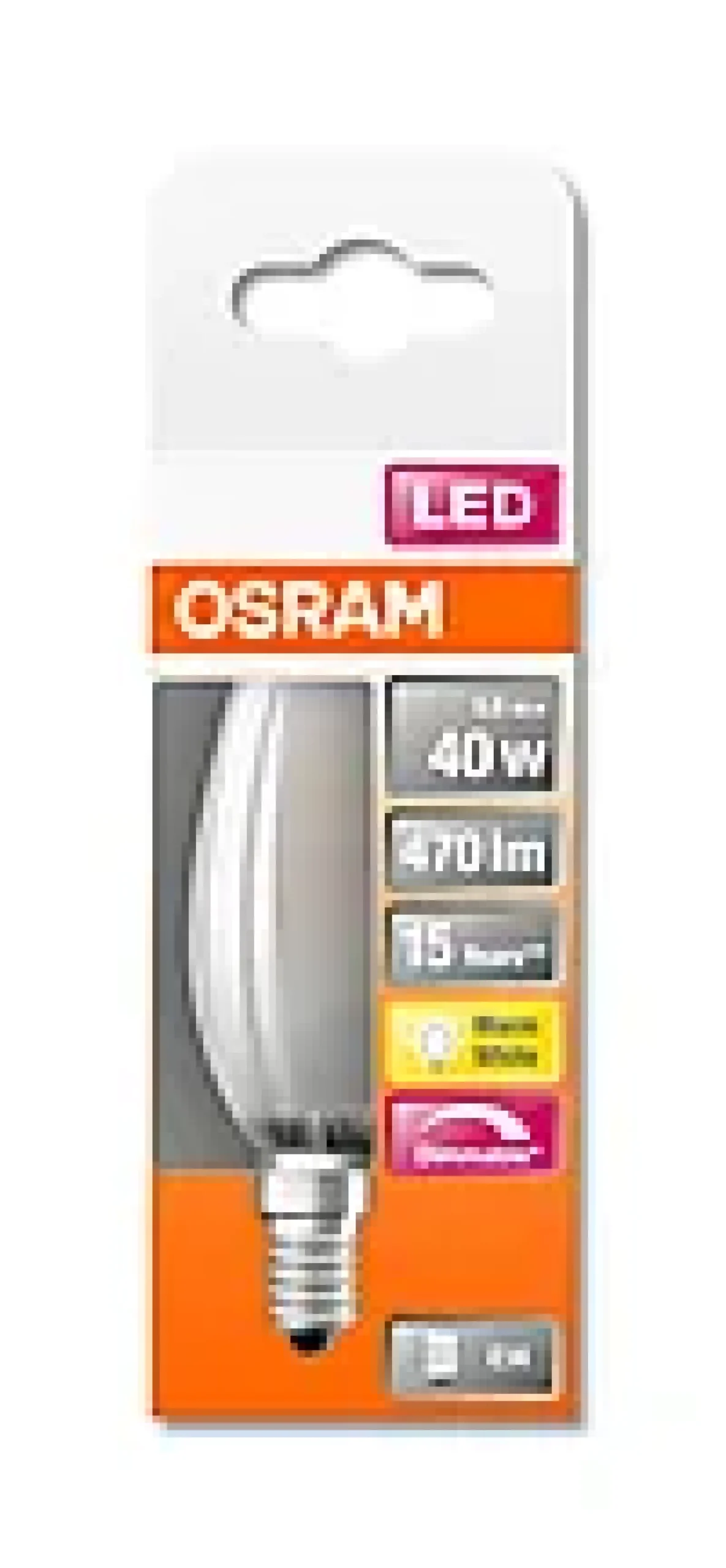 LED Classic B 40 5W 2700K dim E14-Osram Best