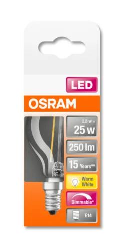 LED Classic P 25 2.8W 2700K dim E14-Osram Best