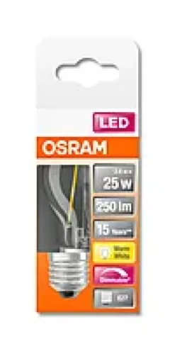 LED Classic P 25 2.8W 2700K dim E27-Osram