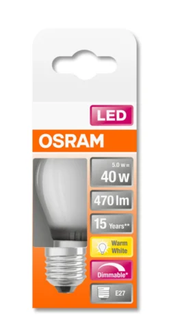 LED Classic P 40 5W 2700K dim E27-Osram Online