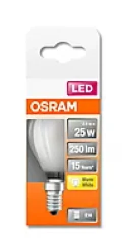 LED Classic P 25 2.5W 2700K E14-Osram