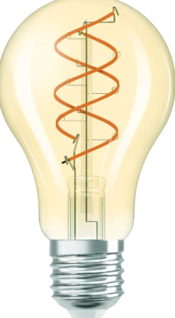 Led Dekorasjonspære E27 A60 806lm Gold Dimbar Varmere Lys-Osram New