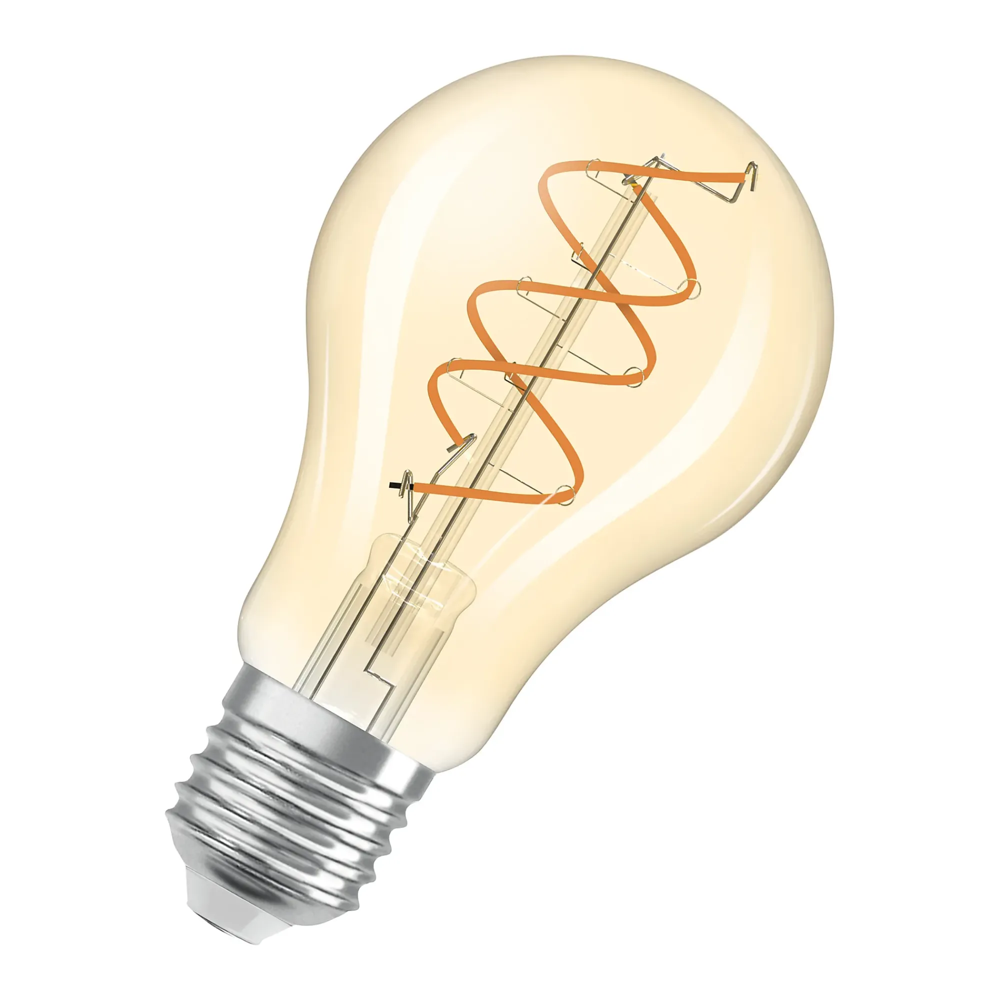 Led Dekorasjonspære E27 A60 806lm Gold Dimbar Varmere Lys-Osram New