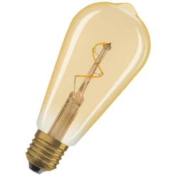 Led Dekorasjonspære E27 Edison 30lm Gold Varmere Lys-Osram Hot