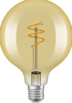 Led Dekorasjonspære E27 G95 40 470lm Gold Dim Varmere Lys-Osram