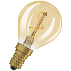 Led Dekorasjonspære E14 30lm Gold Varmere Lys-Osram