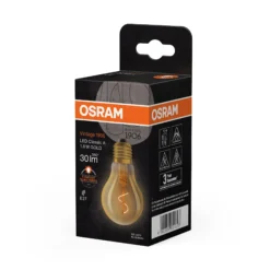 Led Dekorasjonspære E27 30lm Gold Varmere Lys-Osram Hot