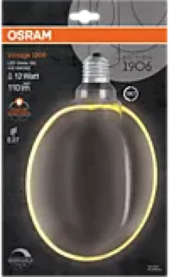 Led Dekorasjonspære E27 Ø183 12 110lm Smoke Dim Ekstra Varm-Osram Outlet