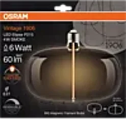 Led Dekorasjonspære E27 O215 60lm Smoke Dimbar Ekstra Varm-Osram New