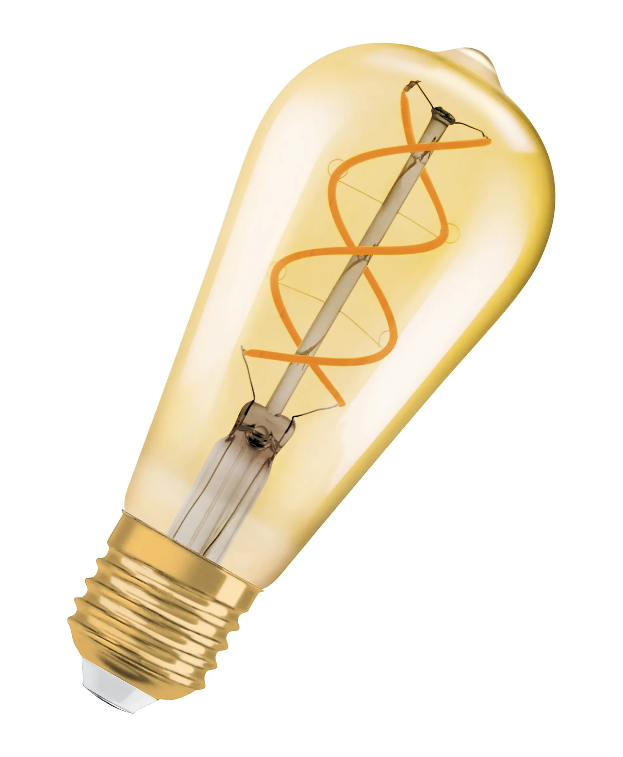 Led Dekorasjonspære E27 St64 28 300lm Gold Dim Varmere Lys-Osram Sale