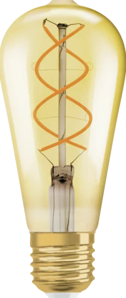 Led Dekorasjonspære E27 St64 28 300lm Gold Dim Varmere Lys-Osram Sale