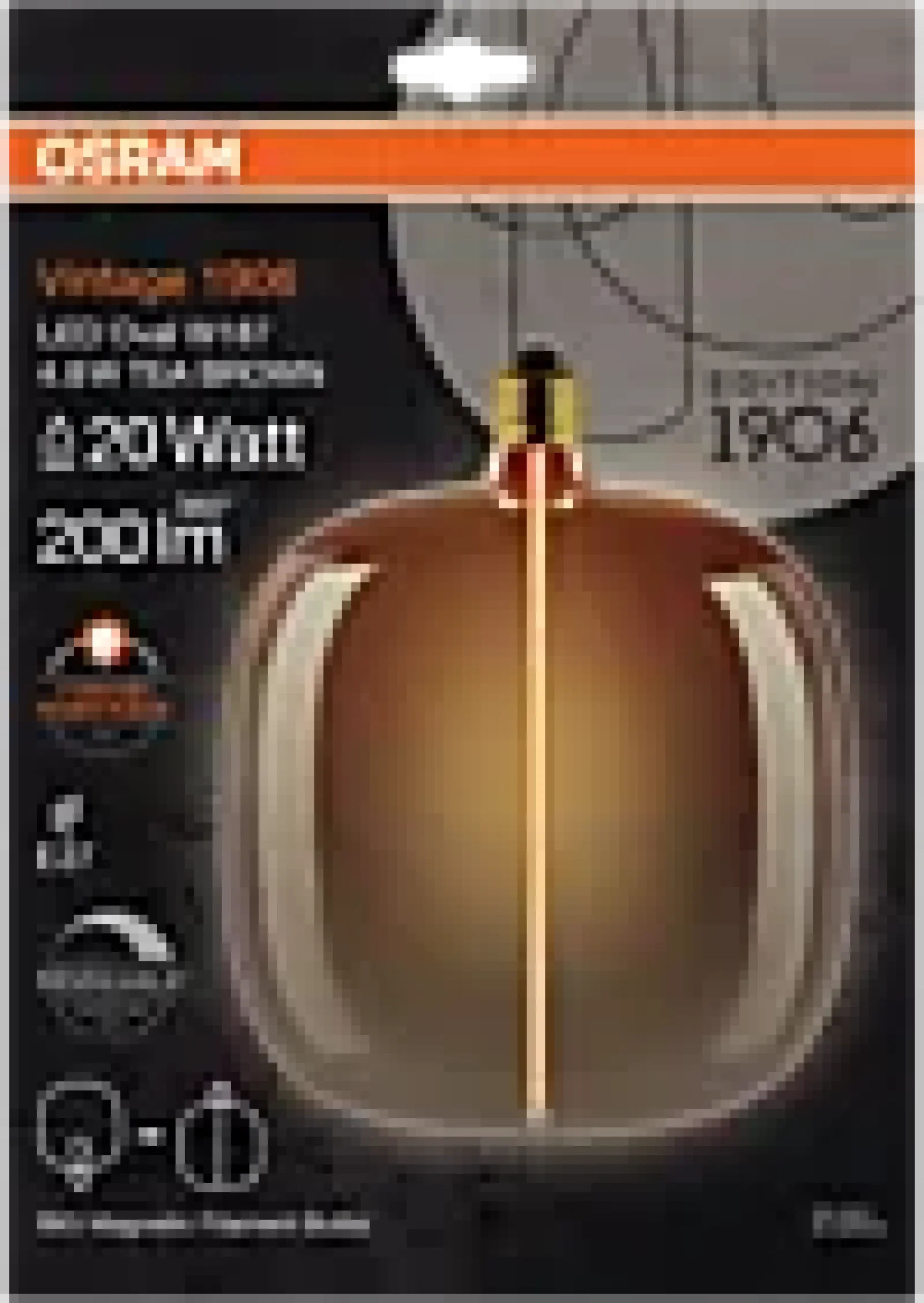 Led Dekorasjonspære O187 20 200lm Tea Brown Dimbar Varmhvit-Osram Outlet