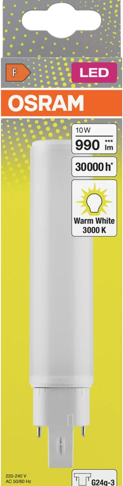 Led Dulux D/E 26 10w 830 Hf G24Q-3-Osram Clearance