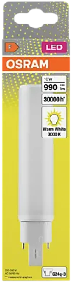 Led Dulux D/E 26 10w 830 Hf G24Q-3-Osram Clearance