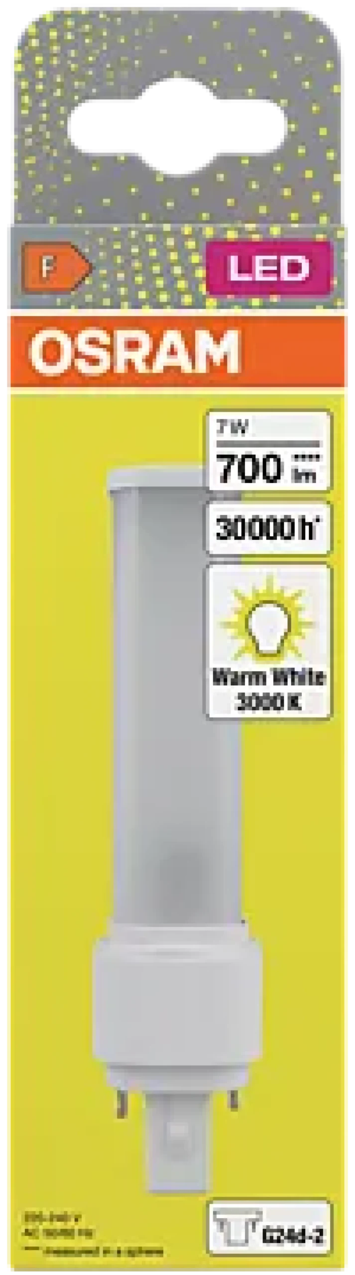 LED Dulux D 18 7W 830 G24D-2-Osram Clearance
