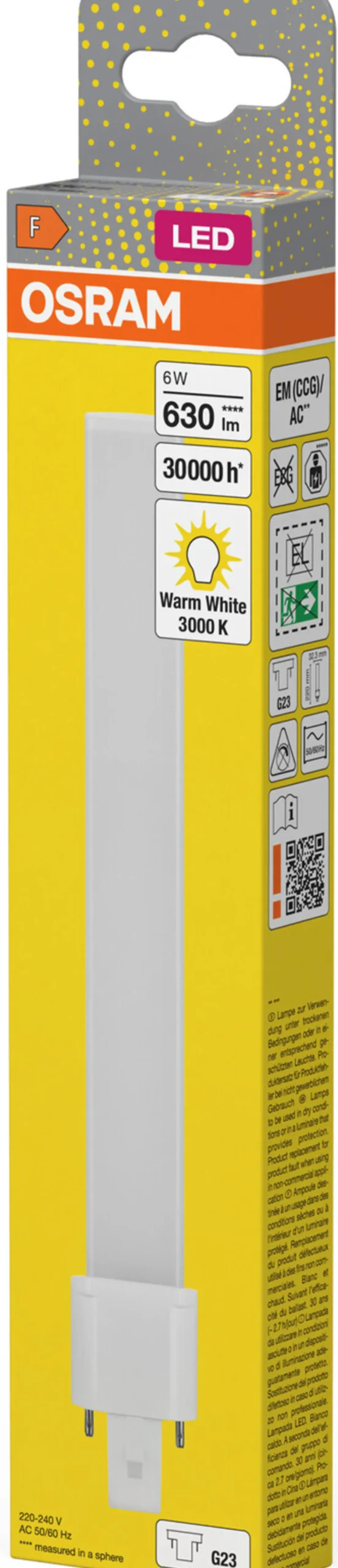 LED Dulux S 11 6W 830 G23-Osram Hot