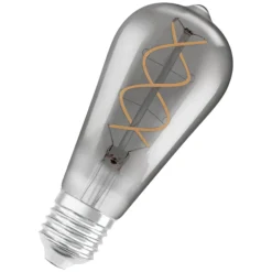 LED Edison 15 fil smoke glass 1800K E27-Osram Discount
