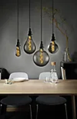 LED Globe G125 15 fil smoke spiral glass 1800K E27-Osram Discount