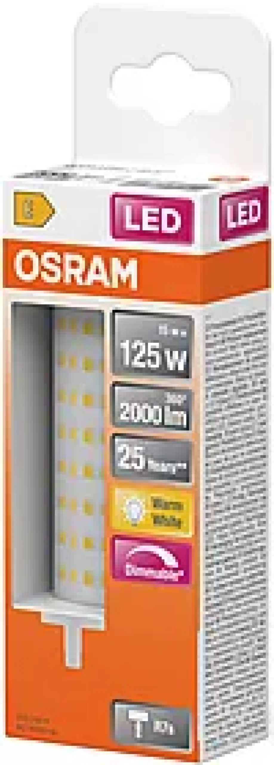 LED line 125 118mm 15W 2700K dim R7S-Osram
