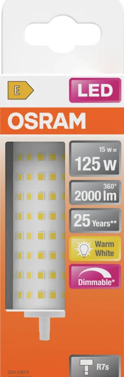 LED line 125 118mm 15W 2700K dim R7S-Osram