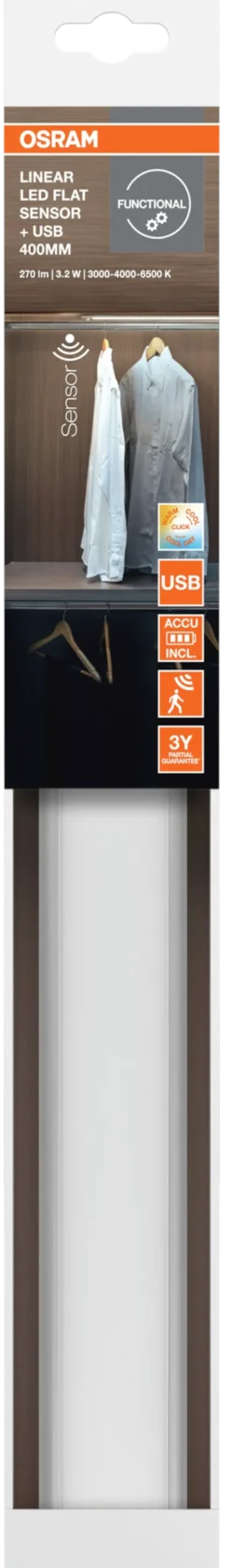 Led Lyslist Linearled 40Cm 200lm-Osram Clearance