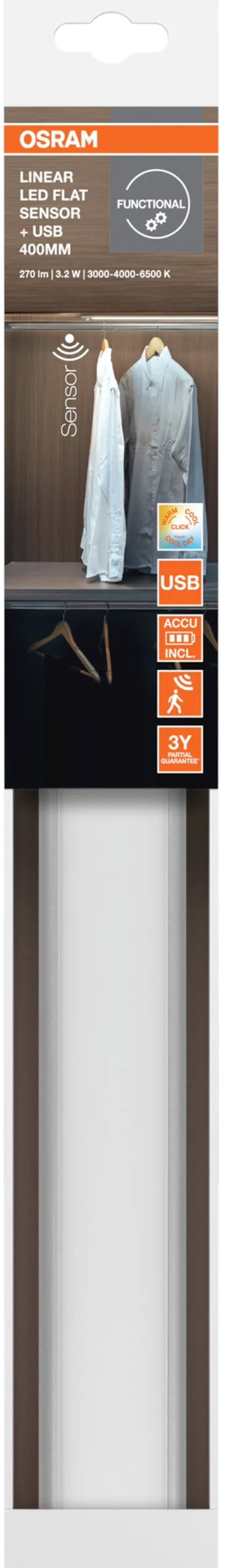 Led Lyslist Linearled 40Cm 200lm-Osram Clearance