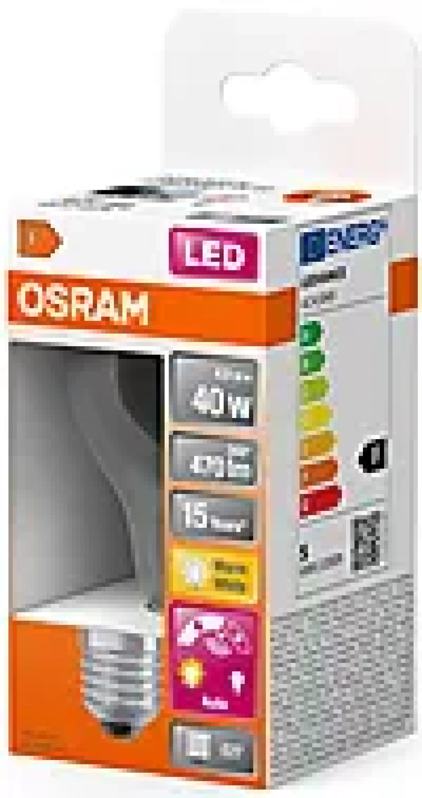 LED lyspære Classic A40 4,9W 2700K daylight sensor E27-Osram Best
