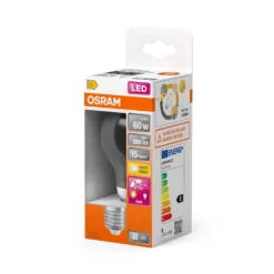 Led Lyspære E27 A60 806lm klar Bevegelse Sensor Varmhvit-Osram New