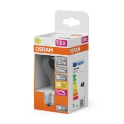 Led Lyspære E27 Classic A25 250lm klar Dimbar-Osram Best