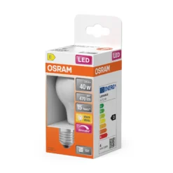 Led Lyspære E27 Classic A40 470lm matt Dimbar-Osram Outlet