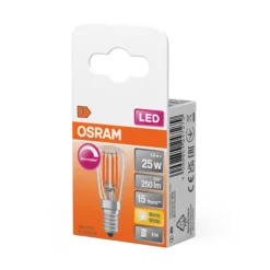 Led Lyspære E14 T26 25 250lm klar Dimbar-Osram Outlet