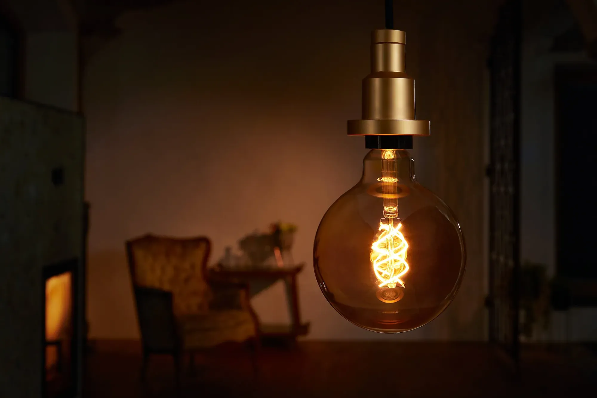 LED lyspære Globe G125 25 gold E27-Osram Sale