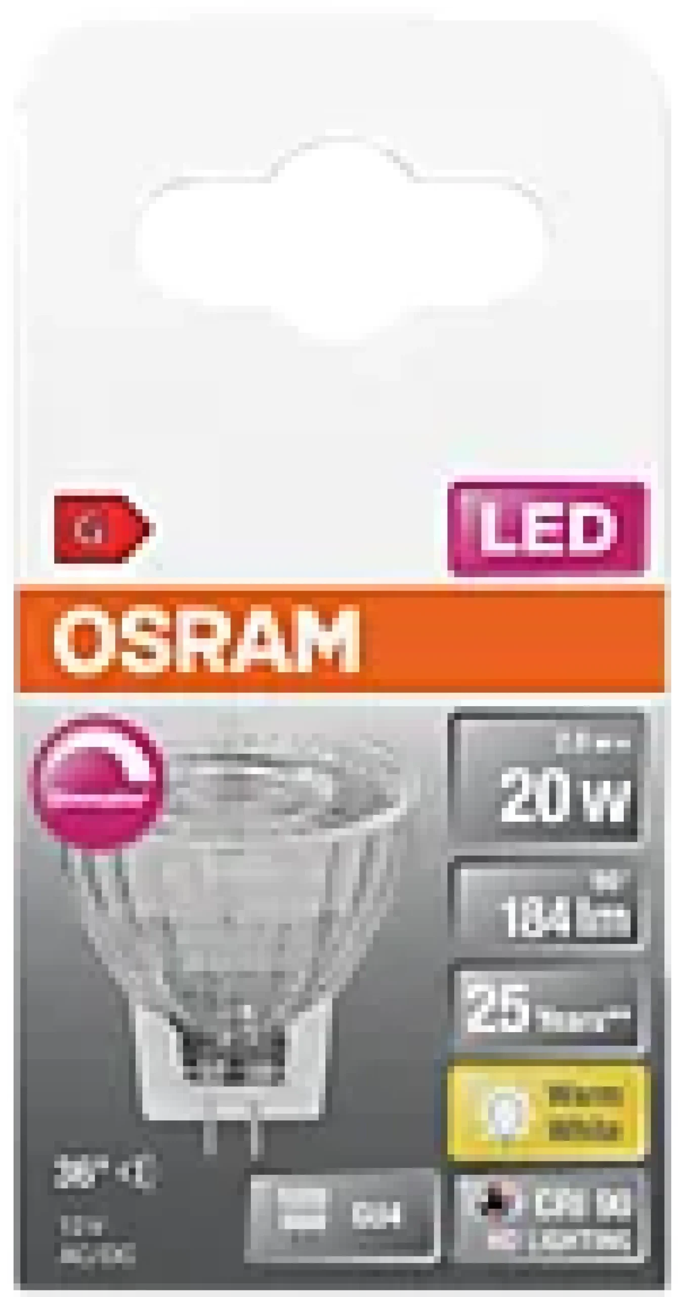 LED lyspære MR11 35 gu4 dim 3,2W 2700K 36° 12V-Osram Sale