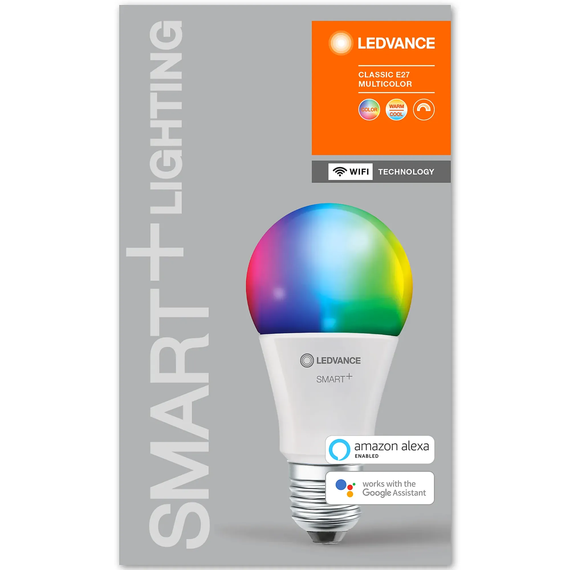 LED lyspære smart+wifi Classic 9W RGBWE 27-Ledvance New