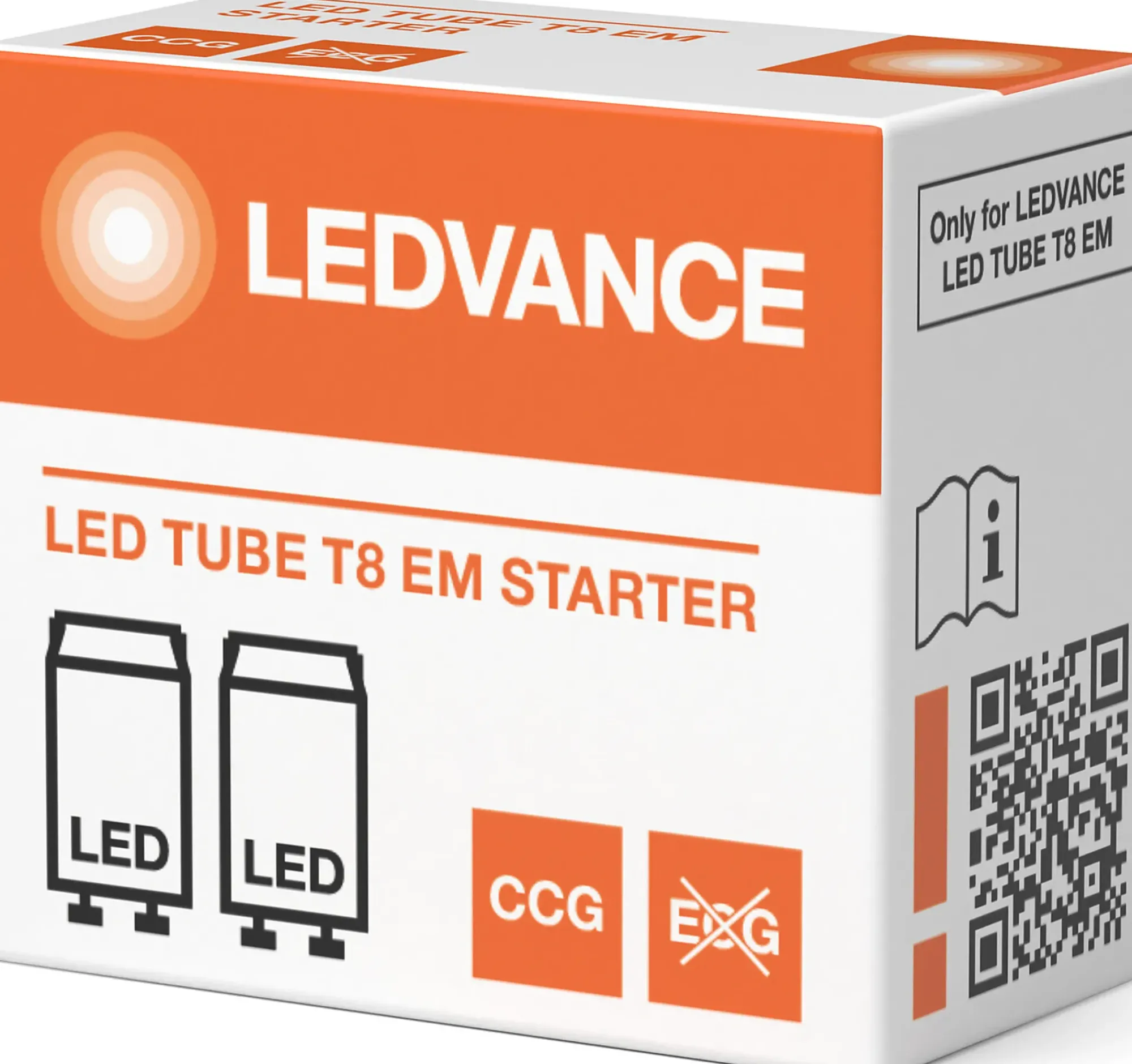 Led Lysrør Starter T8 2stk-Ledvance Clearance