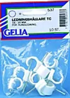 Ledningsklammer 14-20mm rund 10stk-Gelia Clearance