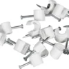 Ledningsklammer TC 5-7mm rund hvit 20stk-Valux