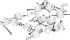 Ledningsklammer TC 5-7mm rund hvit 20stk-Valux