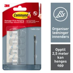 Ledningsklips innendørs-Command Outlet