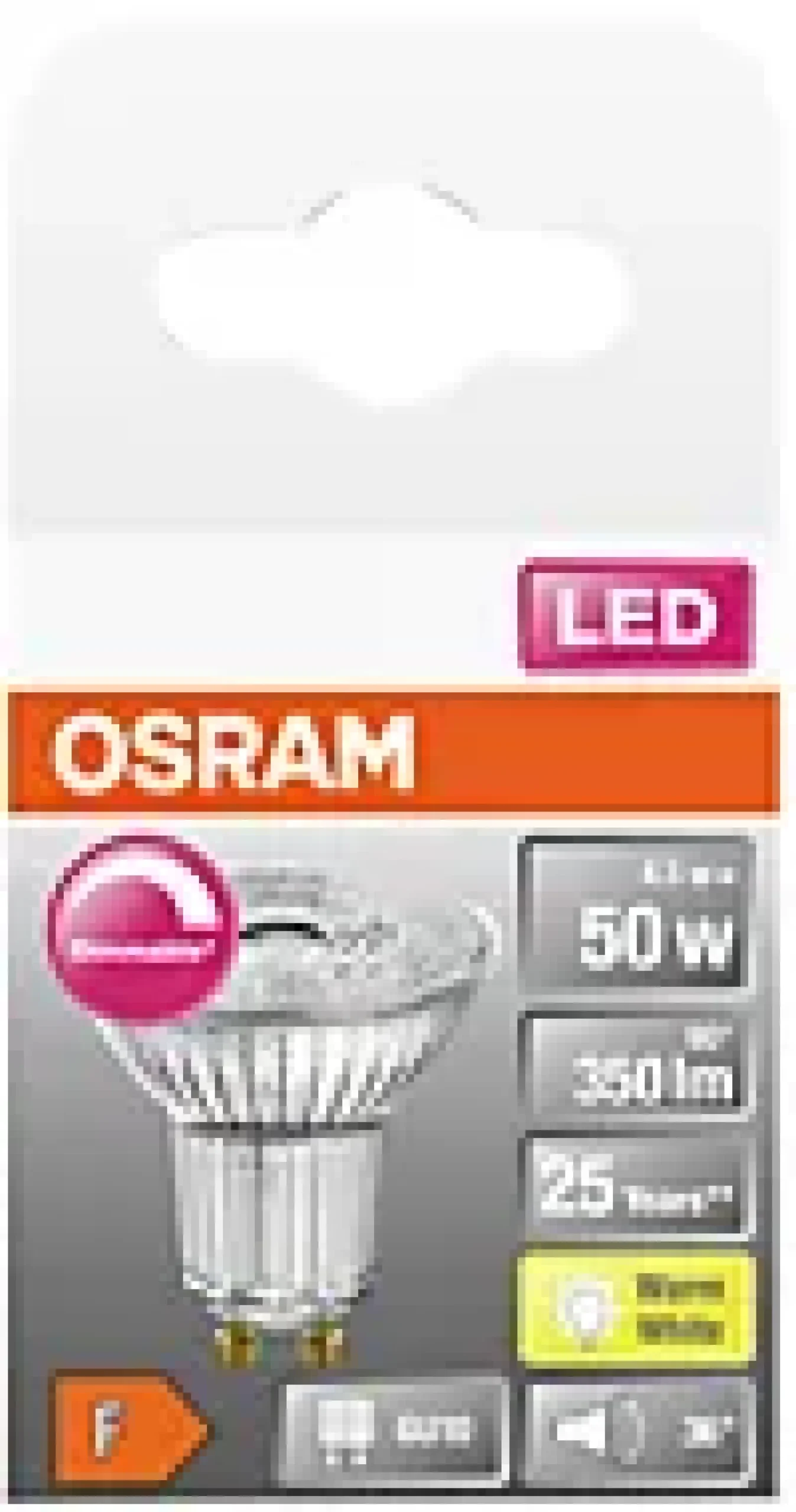 LED PAR16 50 dim 2700K GU10-Osram Outlet