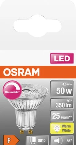 LED PAR16 50 dim 2700K GU10-Osram Outlet