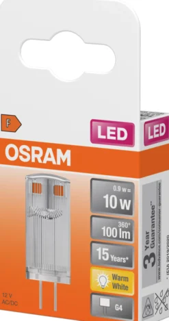 LED pin 10 0,9W 2700K G4-Osram Outlet